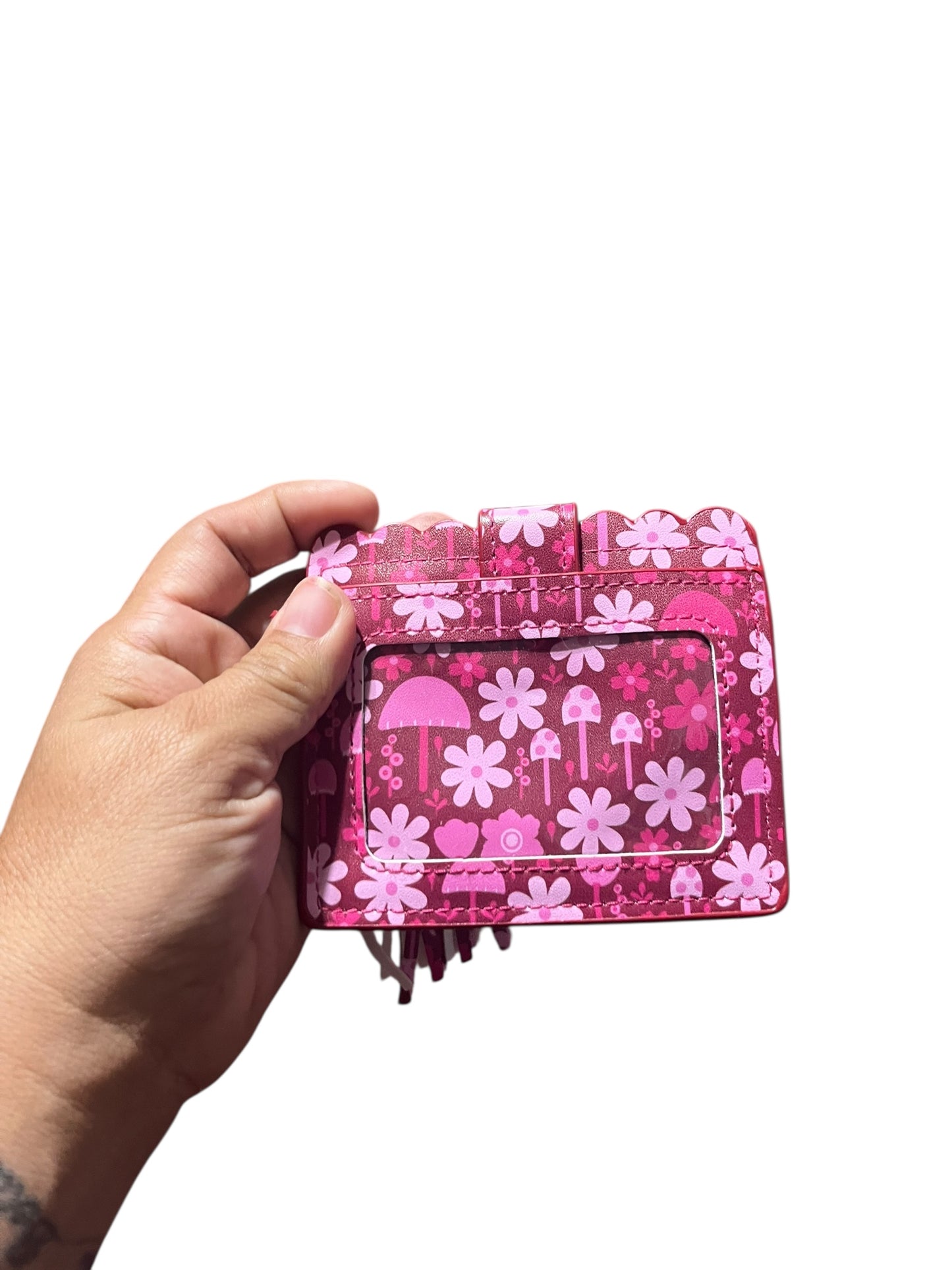 Floral Wallet Wristlet Keychain
