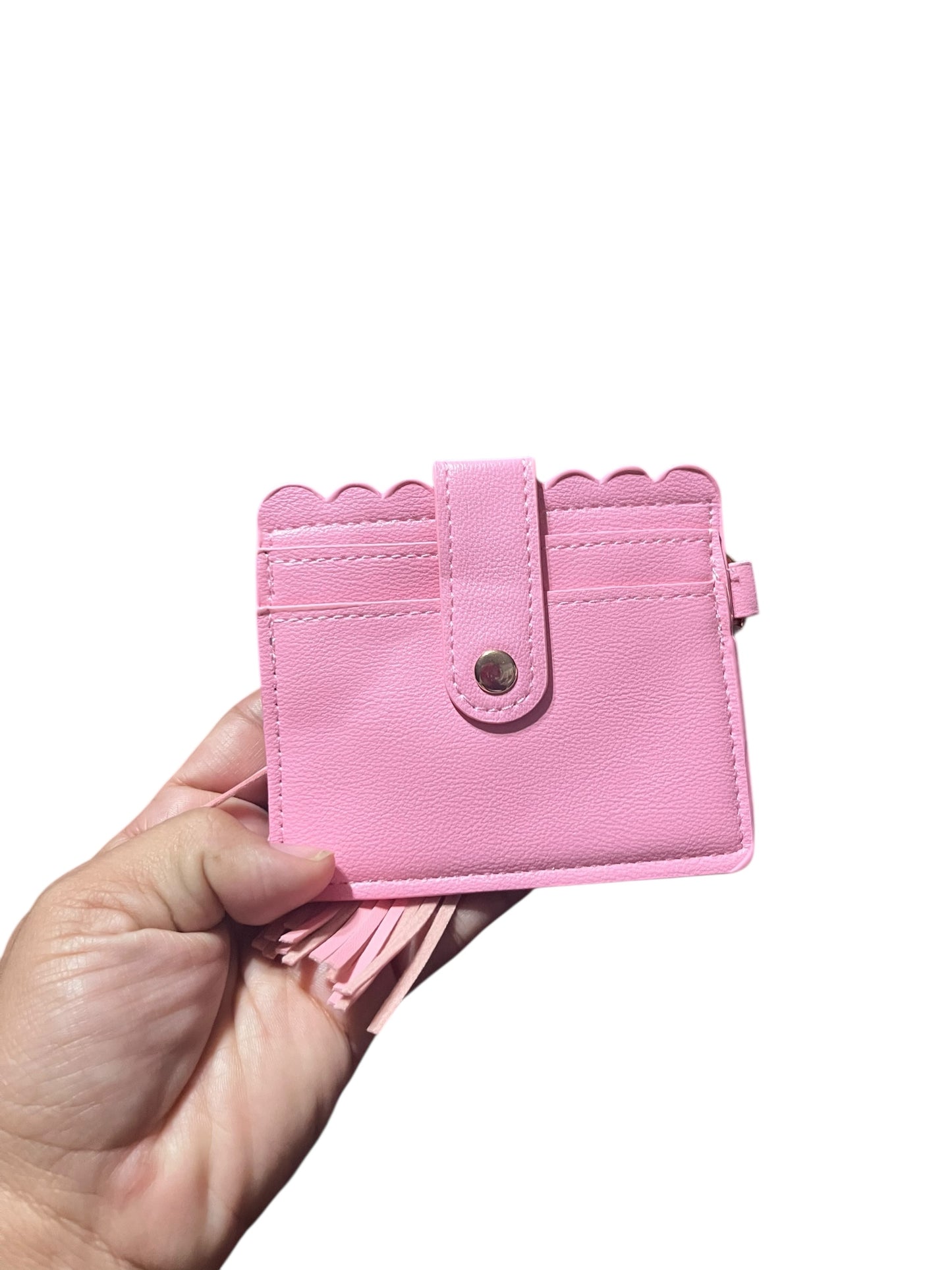 Pink Wallet Wristlet Keychain