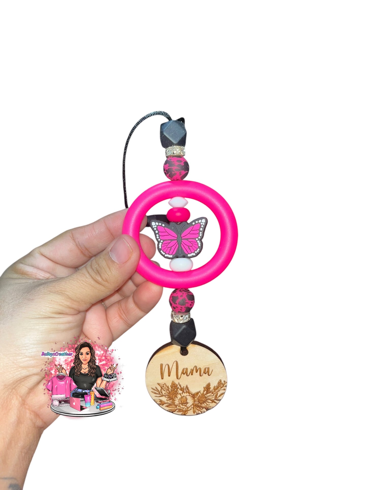 Pink Mama for rear view mirrors