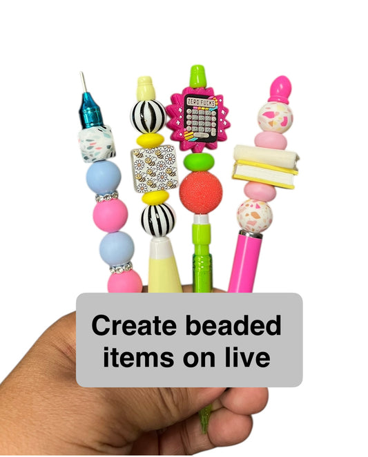Beaded Items made on live