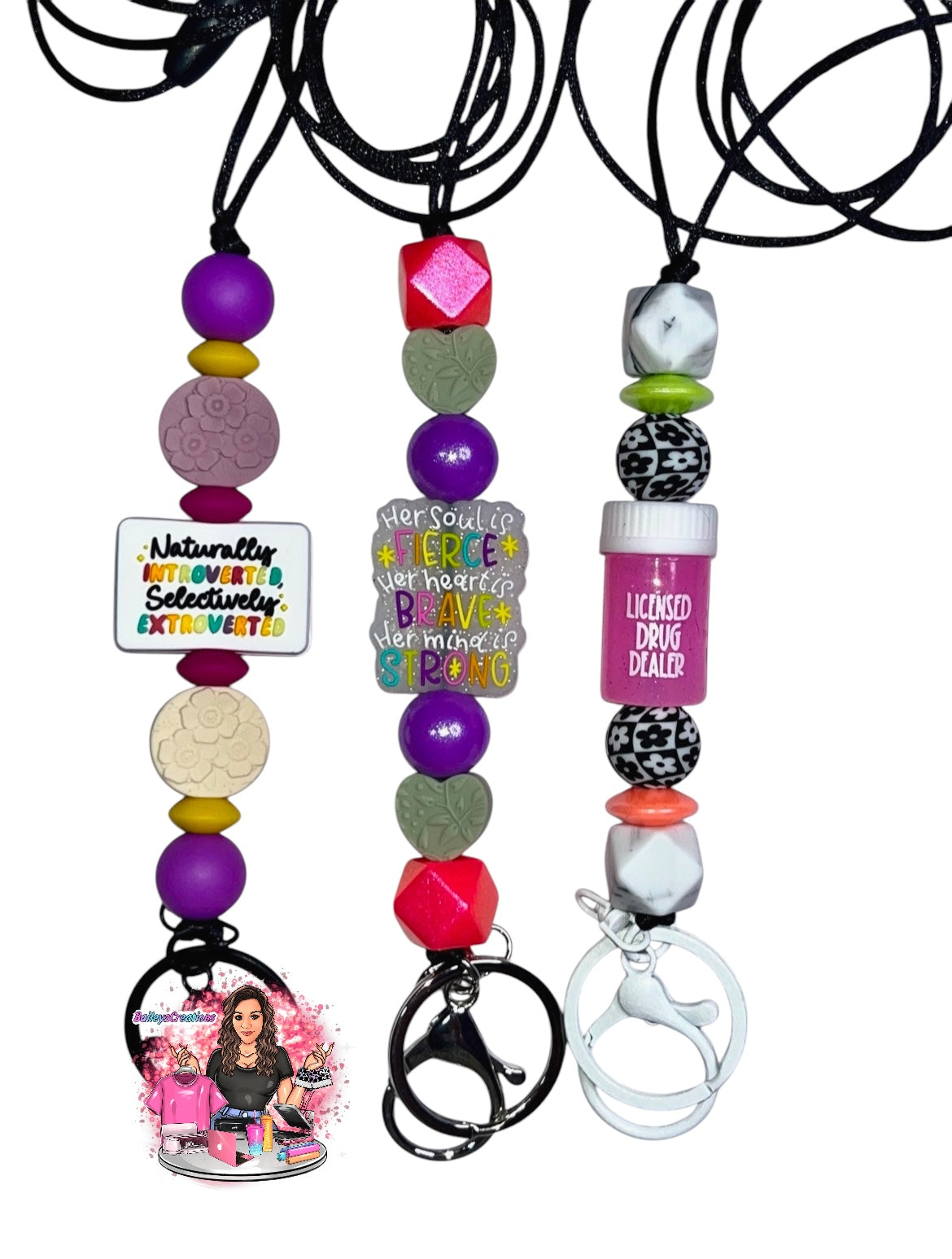 Beaded Keychain Lanyards