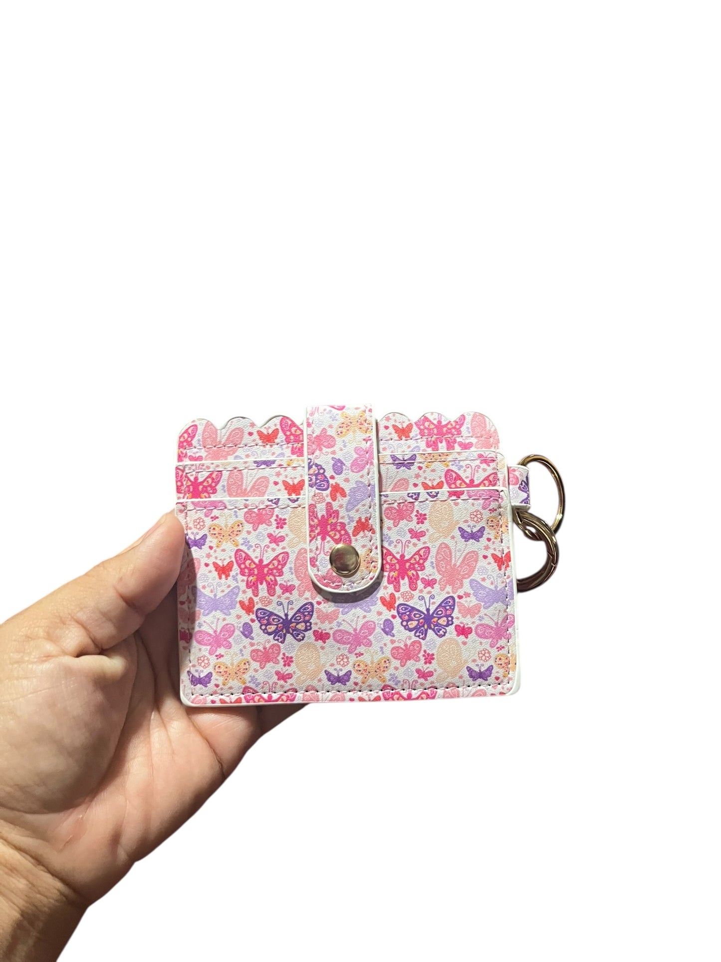 Butterfly Wallet Wristlet Keychain