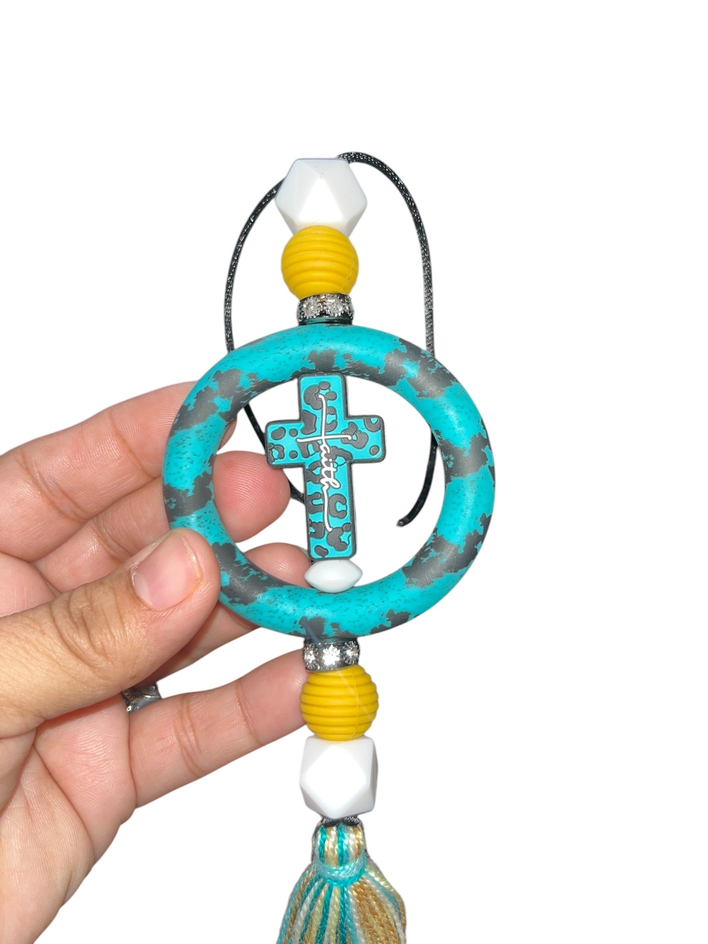 Faith Car Charm for rear view mirrors
