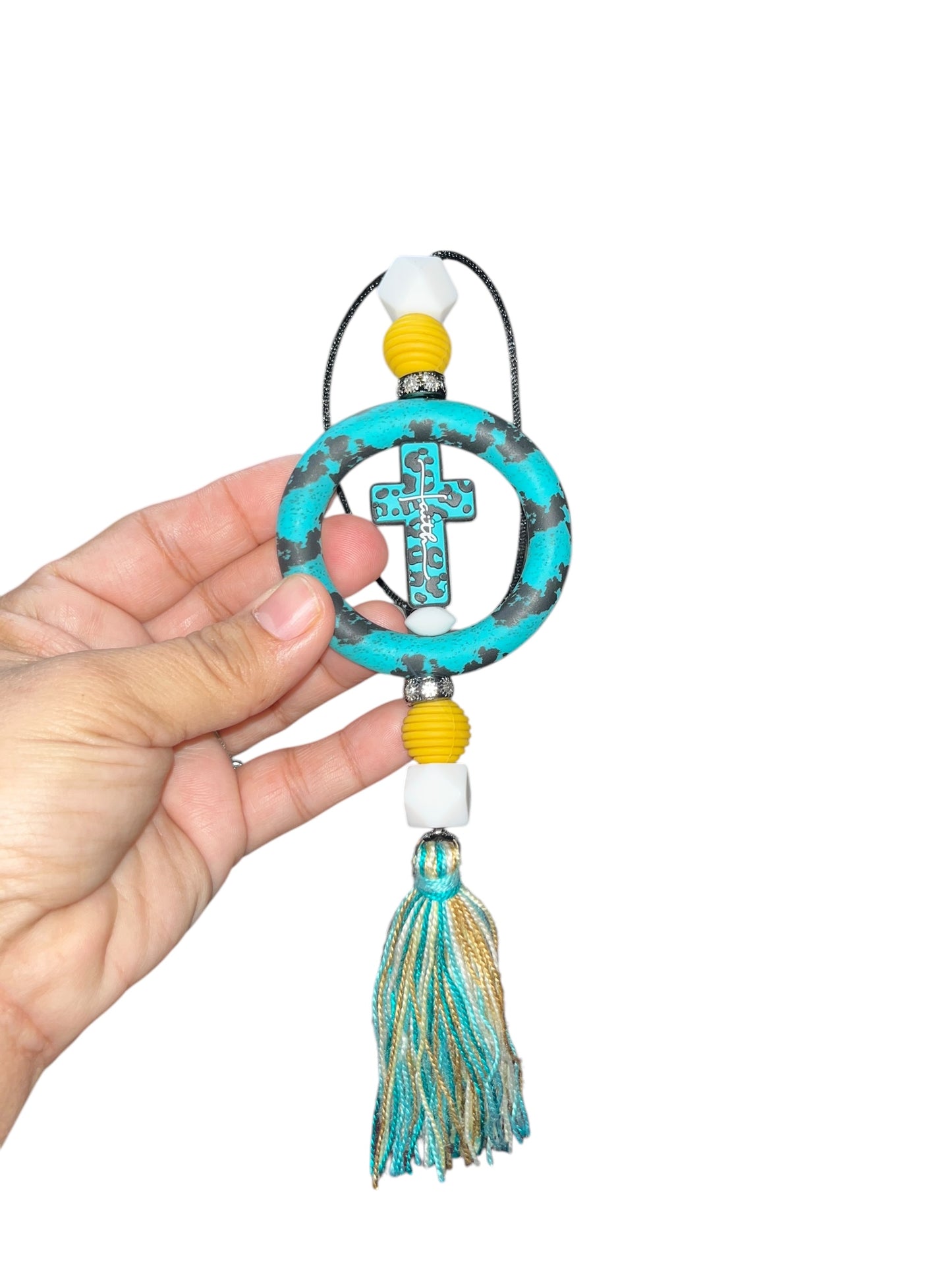 Faith Car Charm for rear view mirrors